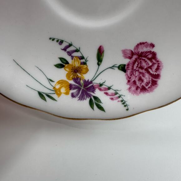 Colclough Bone China Hand Painted Floral Teacup & Saucer 2 Pieces Set Serveware - Picture 5 of 10